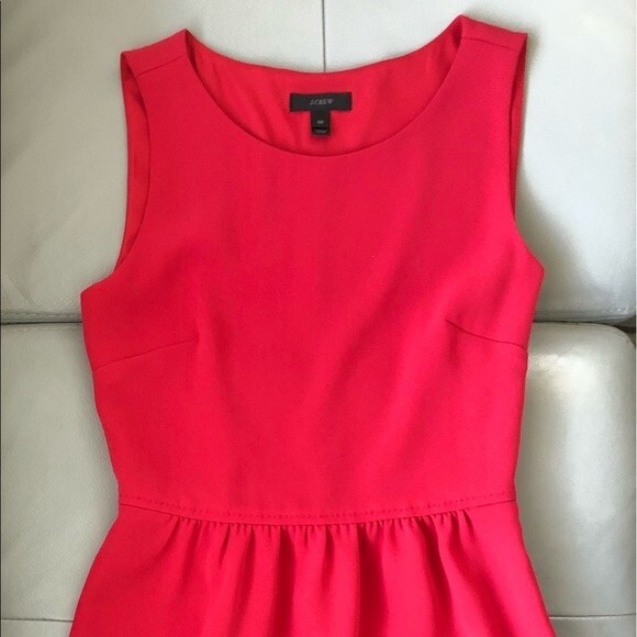 NWOT J. Crew Red Camille Dress - Picture 4 of 5